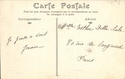 CPA Le Train Blanc a Lourdes Les Bras en Croix Les pelerins implorent la misericorde dviine en faveur des grands malade