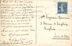 CPA Lourdes Vue sur le Gave et la Basilique