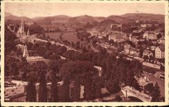 CPA Lourdes La Basilique et le Pont St Michel