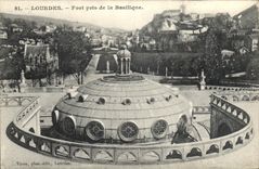 CPA Lourdes Fort pris de la Basilique