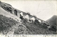 CPA Lourdes Le Funiculaire du Grand Jer Viaduc