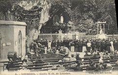 CPA Lourdes Grotte N D de Lourdes