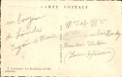 CPA Lourdes La Basilique et l Esplanade