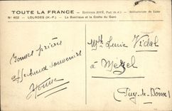 CPA Lourdes La Basilique et la Grotte du Gave