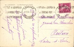 CPA Lourdes La Basilique et l Asile