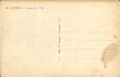 CPA Lourdes Souvenirs
