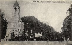 CPA Lourdes Monument de la Reconnaissance Interallie