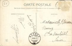 CPA Lourdes Le Pont Neuf et le chateau fort