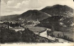 CPA Lourdes Vue Generale du Pic du Fer