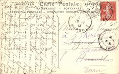 CPA Lourdes Le Gave de Pau et le Chateau Fort