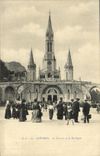 CPA Lourdes Le Rosaire et la Basilique