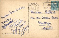 CPA Lourdes Interieur de la Grotte Miraculeuse