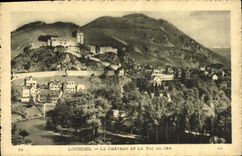 CPA Lourdes Le Chateau Et Le Pic Du Jer