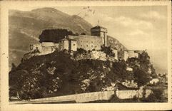 CPA Lourdes Le Chateau Fort et le Haut du Pic Jer