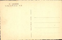 CPA Lourdes La Gare du Pic du Jer
