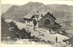 CPA Lourdes Funiculaire du Pic du Fer Vue de la Gare Superiaure