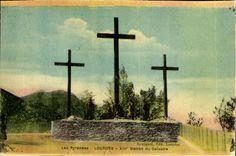 CPA Lourdes 13eme Station du Calvaire