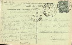 VINTAGE POSTCARD Niederbronn les Bains English Garden