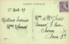 VINTAGE POSTCARD Alsace Balloon Cuvotte