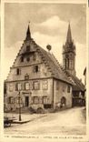 VINTAGE POSTCARD Dambach the Town hall City And Church