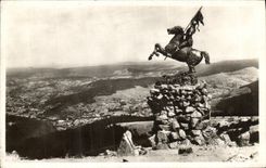 CPA Ballon D Alsace Statue Jeanne d Arc et Vallee de la Moselle