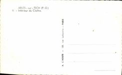 CPM Arles Sur Tech Interieur du Cloitre