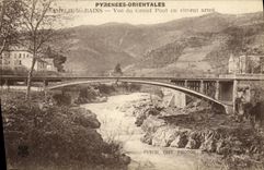 CPA Amelie Les Bains Vue du Grand Pont en ciment Arme