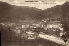 CPA Amelie Les Bains Vue generale de la Route de Montbolo