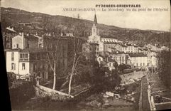 CPA Amelie Les Bains Le Mondony Vu Pont de L Hopital
