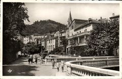 CPA Amelie Les Bains Promenade et Pont du Mondoni