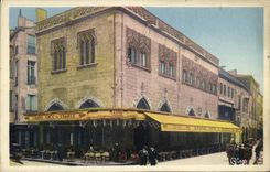 CPA Perpignan La Loge de Mer Grand Cafe de France 