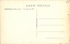 CPA Perpignan La Loge de Mer Grand Cafe de France 