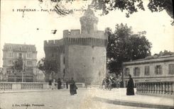 CPA Perpignan Pont Ecluse d aval et castellet