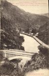 CPA Pont du Roy et la Garonne Vue vers la France Entree de la vallee de Fos