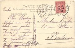 VINTAGE POSTCARD Road of Pierrefitte the Bridge of Pescadere