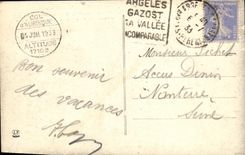 VINTAGE POSTCARD the Pyrenees Collar D Aubisque the breach close to the Collar Pouring of Good Water Peak of Ger