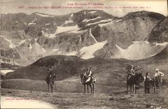 VINTAGE POSTCARD Circus of Troumouse the peak of Munia Horses