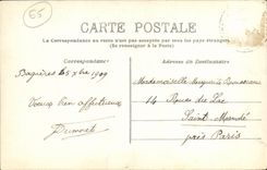 VINTAGE POSTCARD the Lake D Oncet with the Foot of the South of Bigorre