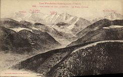 VINTAGE POSTCARD the Pyrenees Collar D Aspin the bottom D Auran