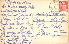 VINTAGE POSTCARD St Saver Les Bains Rotte de Gavarnie and Pont the Napoleon Bridge