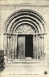 VINTAGE POSTCARD Luz the Porch of L Church of Templiers