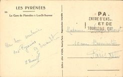 VINTAGE POSTCARD Gave de Pierrefitte has Saint Saver