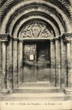 VINTAGE POSTCARD Luz L Church of Templiers the gate