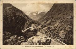 VINTAGE POSTCARD Luz Road De Gavarnie Chaos