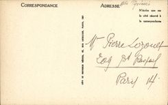 VINTAGE POSTCARD Route De Luz has Gavarnie Chaos