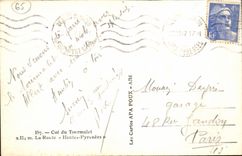 VINTAGE POSTCARD Collar of Tourmalet the Road the High Pyrenees