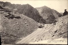 VINTAGE POSTCARD Collar of Tourmalet Summit and passage of the collar