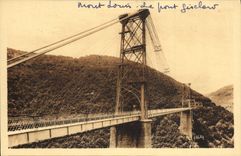 VINTAGE POSTCARD the Pyrenees Louis Mount the Gisclard bridge