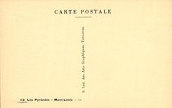 VINTAGE POSTCARD the Pyrenees Louis Mount walls