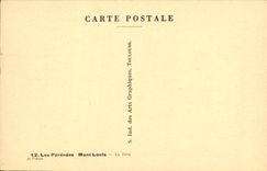 VINTAGE POSTCARD the Pyrenees Mont Louis Carries France